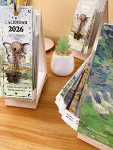 2026 Loose-Leaf Desk Calendar - Retro Style Daily Planner, Suitable For DIY, Office, School And Home Organization - 365 Days Single-Sided Flip Design, Includes Inspirational Quotes (Annual Planner) - Multicolor - View 11