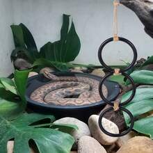 1pc Snake Enrichment Ring Chain, Snake Enclosure Tank Cage Climbing Accessories Resin Playground Enrichment Climbing Toys For Ball Python Corn Snakes Rat Snakes