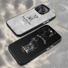 Funda de Teléfono Christian Lamb para 17,16,15,14,13,12,11,Pro,MAX,plus, Cubierta Negra Mate a Prueba de Golpes - z1 - Ver 1