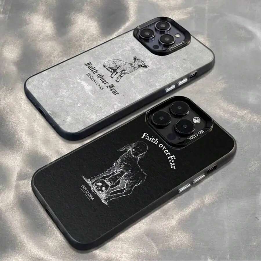 Funda de Teléfono Christian Lamb para 17,16,15,14,13,12,11,Pro,MAX,plus, Cubierta Negra Mate a Prueba de Golpes - z1 - Ver 1