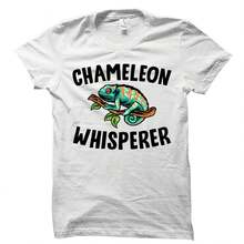 Camiseta de camaleón. Regalo de camaleón. Regalo para amantes de los camaleones. Camiseta de reptil. Camiseta para amantes de los reptiles. Regalos de camaleón. Camiseta linda de camaleón. - Blanco - Ver 1