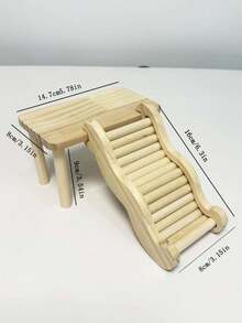 1个金色仓鼠波浪形攀爬梯，带平台仓鼠笼装饰配件 - 彩色 - 查看 5