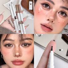 SHAQINUO Natural Birthmark & Freckle Pencil, Outline Mole & Freckle, Matte Finish, Long-Lasting, Natural Color, Create Delicate Makeup Look