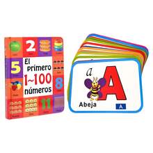 Spanish Education Cognitive Board And Alphabet Card Set, Cognitive Enlightenment Education Gift, Notebook - Multicolor - View 9