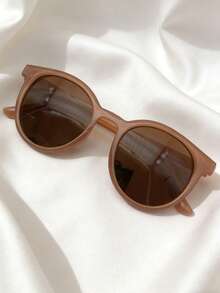 3副简约时尚透明圆框眼镜，风格百搭，休闲时尚 - 彩色 - 查看 3