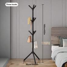 1pc Freestanding Clothes Hanger Rack, Bedroom Garment Organizer Storage Rack - Multicolor - View 9