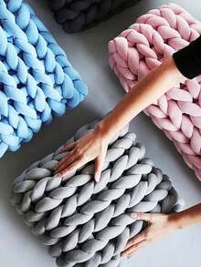 1pc Super Chunky Yarn, Extra Thick & Fluffy Yarn, Suitable For DIY Blanket, Rug, Pillow Making - Multicolor - View 6
