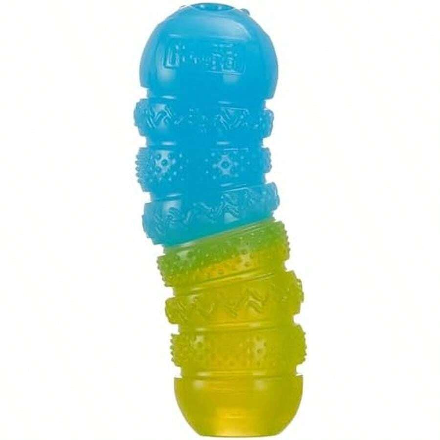 Outward Hound Gummiez Bear Dog Toy & Treat Stuffer, 4.7″ X 3″ Blue Raspberry-Scent Interactive Chew For Dogs, Promote Healthy Teeth, Gums & Mental Enrichment, Reduce Boredom & Support Dental Health - 軟糖蠕蟲 - 查看 1