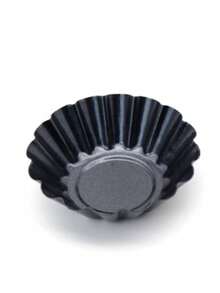 12pcs Non-Stick Mini Egg Tart Mold, Mini Egg Tart Mold, Top Diameter 2.6 Inches, Bottom Diameter 1.65 Inches, Height 0.9 Inches, Carbon Steel Material, Reusable Baking Tool For Kitchen - Multicolor - View 9