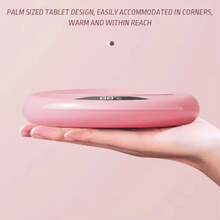 Posavasos de calefacción termostática USB, posavasos de calefacción para el hogar, ajuste de 3 velocidades, temperatura constante de 55 grados, 1. - 308 rosa - Ver 4