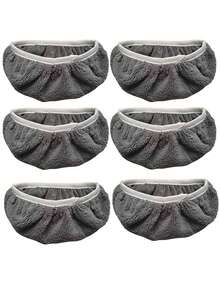 10pcs Soft, Reusable Indoor Dust Cleaning Slippers With Elastic Band - Easy Floor Cleaning Mop Head Attachment - Multicolor - View 8