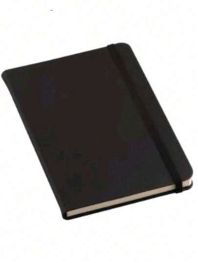 Caderneta  tipo Moleskine 14x21  PRETO  (para escrever).