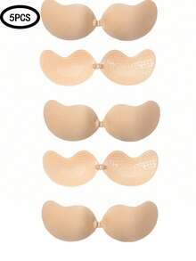 مجموعة 1/2/3/4/5 قطعة من صدرية المانجو للنساء - كأس A-D، ظهر مفتوح وإغلاق أمامي، رفع الصدر، سيليكون لاصق قابل لإعادة الاستخدام، قابل للتنفس وصديق للبشرة، مناسبة لفساتين الياقة العميقة والمناسبات الخاصة