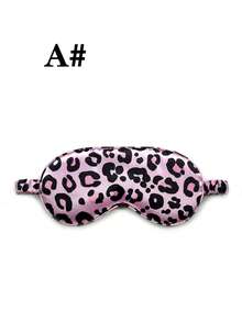 Mặt nạ ngủ hai mặt bằng lụa giả họa tiết da báo, mặt nạ ngủ cản sáng 3D ôm sát, thoáng khí, mát mẻ, mặt nạ ngủ ngắn và du lịch dành cho nữ, che mắt ngủ sâu không gây áp lực, mặt nạ ngủ in họa tiết có dây đeo điều chỉnh được. - Nhiều màu - Xem 8