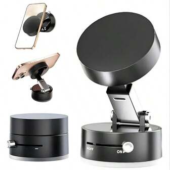 Soporte Magnetico Auto Telefono Celular Cama Porta Iman Para Celular Adaptador Para Tablero Fexible Cualquier Superficie Base Soporte Grande Porta Celular