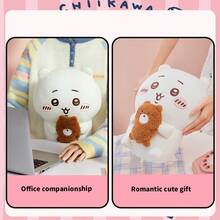 Miniso 1个道具风格毛绒娃娃 | 手持小熊配件 + 可爱刺绣表情，柔软蓬松面料，卧室装饰/沙发靠垫/治愈礼物 - 彩色 - 查看 6
