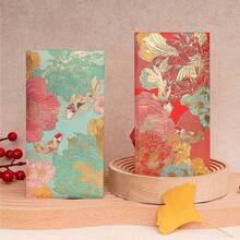Chinese New Year Red Floral Lantern Design Red Envelope For Lucky Money, Multi-Color Holiday Thank You Cards, Suitable For Weddings, Birthdays, Business Celebrations And Lunar New Year Gifts, Envelopes With Gold Accents - Multicolor - View 9
