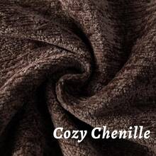 1pc Comfortable Solid Color Chenille Pillow Case, Soft Square Sofa Cushion Cover, Bohemian Style Home Sofa Decorative Throw Pillow Cover - Brown - View 7
