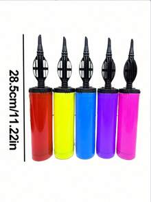 1/2/3 Pcs Hand-Held Balloon Inflator Set, Dual-Direction Manual Balloon Air Pump - Suitable For Parties, Weddings, Birthday Celebrations And Special Events. Wedding Supplies/Convenient & Effortless Balloon Inflation Tool/Inflator/Manual Compression Pump. Essential For Christmas, Halloween And New Year Holidays. Balloon Accessories, Colors And Styles Random. - Multicolor - View 8