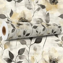 Paper and Wall Self-Adhesive Vinyl Wallpaper For Bedroom/Living Room, Wall Decoration, Modern Floral Style. - Xem 1