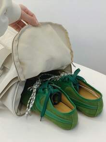 Bolsa de fitness portiva Mochila impermeable Gimnasio Yoga, Bolsa deportiva liviana para exteriores y fitness, bolso de mano de nailon de moda con compartimento para zapatos - Gris - Ver 6