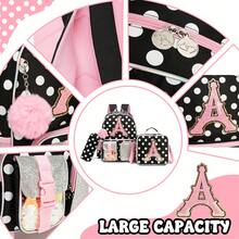 3pcs/Set Cute Girls Backpack Set, Elementary School Student Bookbag, Children Fashionable Travel Backpack, Large Capacity Laptop Bag, With Messenger Bag, 3-In-1 Backpack Set, Essential For Girls Back To School - Girls Schoolbag - View 5
