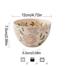 2 Stücke Blumen Dessertschalen, 4.5 Inch schöne Reisschalen - Verschiedenfarbig - Übersicht 7