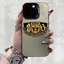 Funda para teléfono: Estilo artístico del CSKA Moscú - Duradera y de larga duración |    Protección |   A prueba de golpes y caídas |   Antideslizante Mate |   Moda de Lujo Ligero, Impresión IMD, Compatible con iPhone 17/16/15/14/13/12/11/XS/XR/X/7/8/Plus/Pro/Max - Funda Suave de TPU Negra - Mezcla de colores - Ver 2