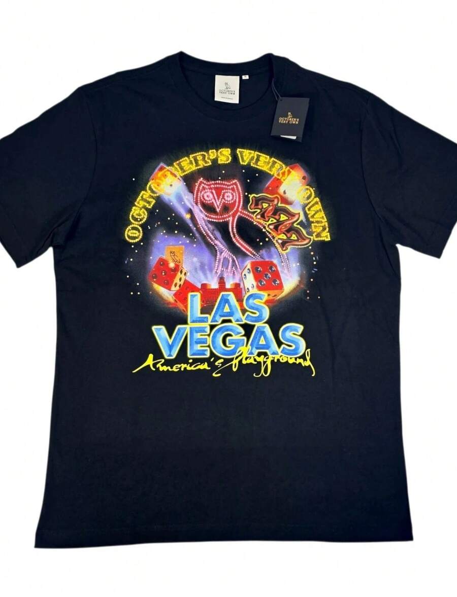 OVO Wynn Las Vegas DRAKE Black T-Shirt Size Medium NWT Octobers Very Own - 黑色 - 查看 1