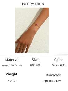 1件定制诞生石项链，锆石水滴形、心形、方形宝石，个性化生日礼物、母亲节礼物、闺蜜礼物 - 手鍊愛心 - 查看 34