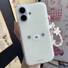 2026 Hot,Japan Korean INS Style Cute And Relaxed Bear Phone Case For  16 15 14 13 12 11 Pro Max XR XS 7 8 Plus MINI Y2K Lucky Cover.Christmas Accessories.Christmas Decor 17 Pro Max  Cases Cover De  Funda Para   17 Pro Case - 帶有蝴蝶結的黃色 - 查看 7