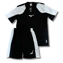 Men's Dry-Fit Sports Set: T-Shirt + Shorts For Gym And Casual Workouts - Black - View 1