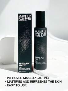 Make Up For Ever 100ml MIST & FIX MATTE Styling Spray, Matte Finish Oil Control - Black - View 3