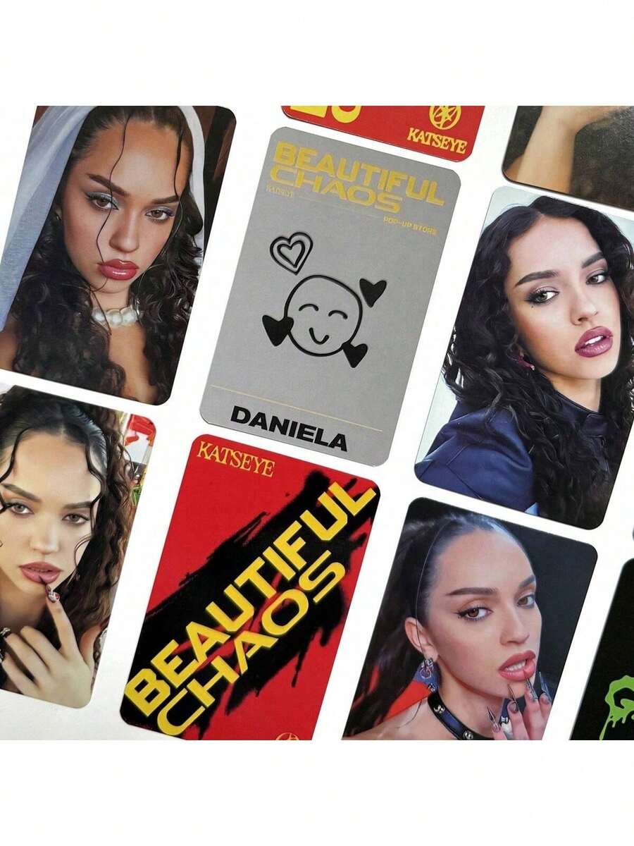 Christmas Mystery Gift, EYECON And KATSEYE Random Small Card Pack, Includes BEAUTIFUL CHAOS And TOUCH Series, Surprise Official Cards, Perfect Holiday Blind Box Gift For Fans - Multicolor - View 1