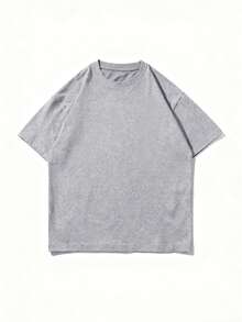 Krometka 男士休闲百搭鹰罗盘图案印花短袖T恤 - 灰色 - 查看 6