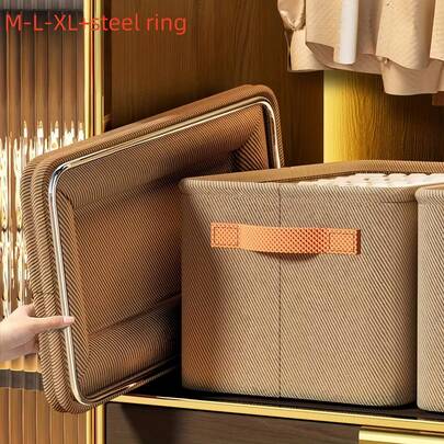 Large, Medium, And Small Office Storage Baskets, Reinforced Steel Structure, Suitable For Storing Clothes, Pants, Tools And Various Items, Ideal For Cars And Home Dorms. Storage Baskets