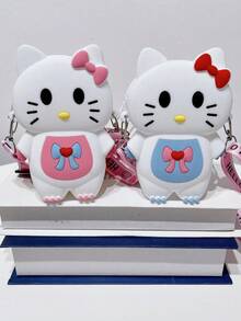 Sanrio 1个三丽鸥Hello Kitty卡通儿童斜挎包，可爱女孩手提包，趣味防水迷你钱包 - 彩色 - 查看 9