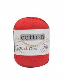 每包1团，50克，120米（4727.4英寸），适合编织毛衣、毯子、帽子、袜子、围巾、钩鞋、包包 - 白色 - 彩色 - 查看 3