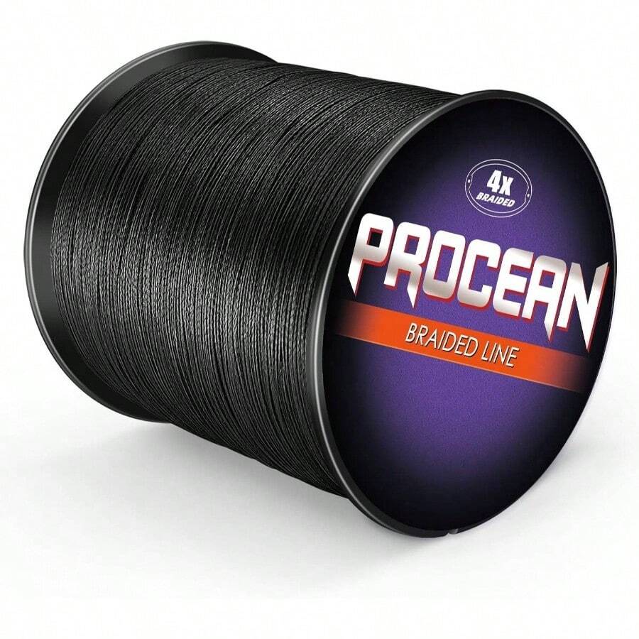 PE 4 8 Strands Braided Fishing Line, 6 - 300 LB Sensitive Braided Lines, Performance And Cost - Effective - Black + 15LB(6.8Kg)0.18mm-328Yds - View 1