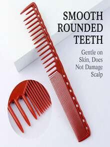 2把渐变锥形剪发梳，美发师专用剪发梳，专业美发工具，抚平毛躁头发，适合女生返校、旅行、沙龙和居家使用 - 彩色 - 查看 10