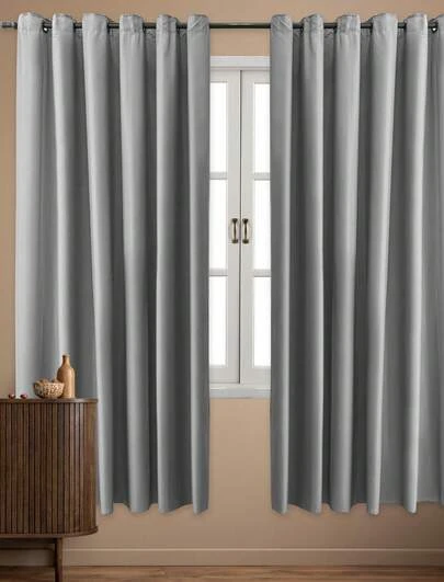 Cortina Roma 2M com Ilhós para Varão Simples – Microfibra, Elegância e Ótimo Caimento