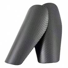 1 par de espinilleras de fútbol, material grueso con esponja de panal, unisex, protección de impacto resistente, contorneado para la pierna, proporciona comodidad - adecuado para todas las estaciones