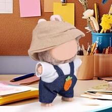 Cute Clothes Set - Kawaii Outfit with Bucket Hat, - Shirt Overalls - Accessories - inicial - Ver 8