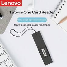 Lenovo Đầu đọc thẻ D221: Truyền tải tốc độ cao USB 2.0, cắm là chạy, không cần cài đặt trình điều khiển, tương thích rộng rãi với nhiều thiết bị và thẻ nhớ, dễ đọc và hiệu suất ổn định. - màu đen - Xem 1