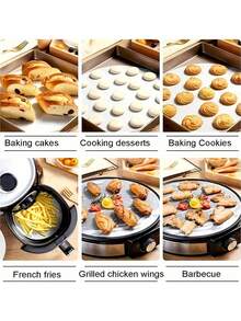 50/100pcs Round Baking Parchment Paper (15cm/20cm), Non-Stick Baking Sheets, Suitable For Cheesecake, Sponge Cake, Cookies, Bread, Air Fryer, Dutch Oven, Cupcake Liners And Frozen Pie. - White - View 8