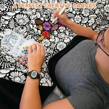 DIY Coloring Blanket With Markers, Color Your Own Blankets, Customizable Washable Diys Colorings Blanket Kits, You Can Color Fuzzy Velvet, Creative Diys Colorings Blankets For Adults - Mặc định - Xem 5