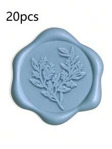 20/30/50/100 Piezas Sellos de Cera de Invierno, Sellos para Sobres de Invitaciones de Boda, Sellos Adhesivos para Sobres, Adecuados para Bodas, Invitaciones, Sobres, Embalaje de Regalos, Regalos de Navidad - Neblina azul - Ver 10