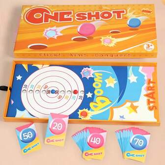 1pc Children's Pinball Game With 2 Color Balls And Score Cards, Multi-Player Toy Suitable For Ages 3+