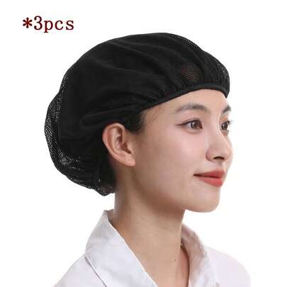 Unisex Breathable Mesh Factory Work Cap, Food Safety Protection Hat, Work Hat, Dust-Proof Cap, Reusable