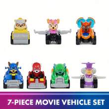 Spin Master The Mighty Movie, 7-Piece Mighty Pups Pup Squad Racers Set With Exclusive Mayor Humdinger Toy Car, Officially Licensed Animated Design, Smooth Edges For Kids Ages 3+ Birthday Gift Box​